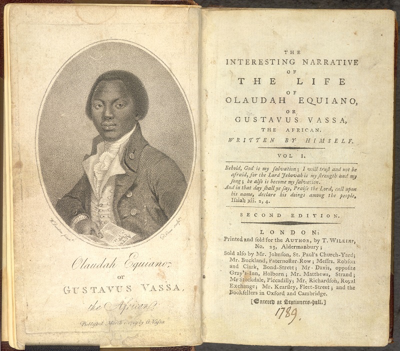 Livro “A interessante narrativa da vida de Olaudah Equiano, ou Gustavus Vassa, o africano”